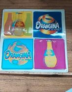 Antiek emaille bord Orangina Frankrijk groot gestanst, Ophalen of Verzenden