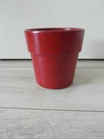 Rode bloempot - 12cm, Binnen, Rond, Gebruikt, Ophalen of Verzenden