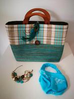 Boho Ibiza tas + hair band+ armband, Ophalen of Verzenden, Zo goed als nieuw