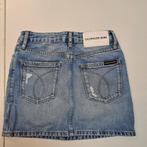Calvin Klein jeans lichtblauw denim rokje 'ripped' 140 44748, Kinderen en Baby's, Kinderkleding | Maat 140, Meisje, Calvin Klein