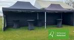 TENT 3X9MTR INCLUSIEF ZIJWANDEN EN OP/AFBOUW € 90,=, Tuin en Terras, Partytenten, Ophalen of Verzenden, Zo goed als nieuw, Minder dan 4 meter
