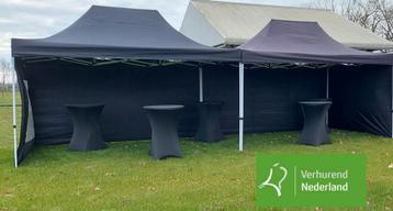 TENT 3X9MTR INCLUSIEF ZIJWANDEN EN OP/AFBOUW € 90,= beschikbaar voor biedingen
