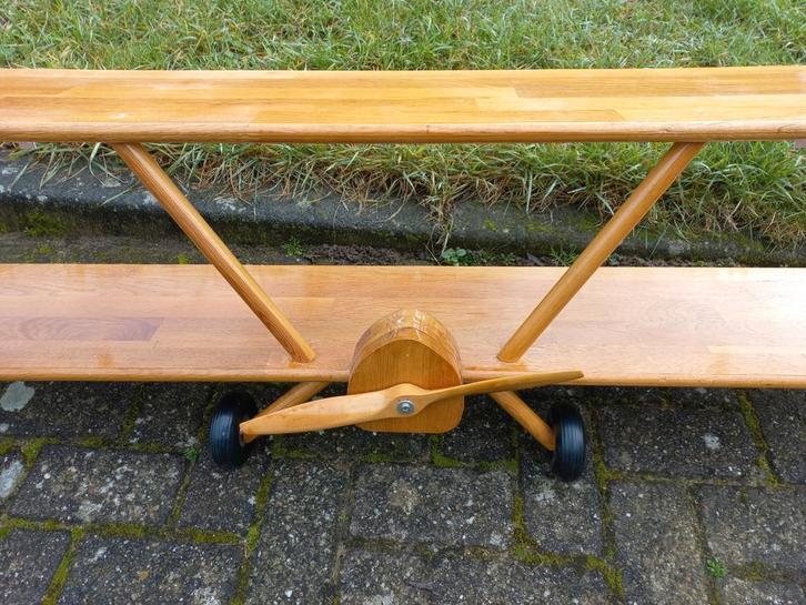 Houten Boekenplank Vliegtuig - 140cm, Huis en Inrichting, Woonaccessoires | Wandplanken en Boekenplanken, Gebruikt, Ophalen