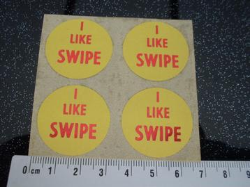 4x sticker i like swipe beschikbaar voor biedingen
