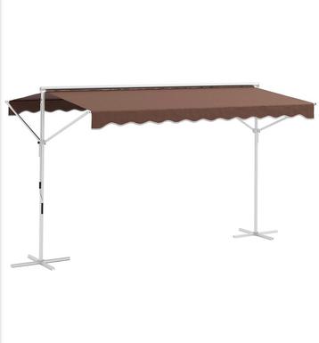 Vrijstaande Outsunny-zonnescherm, 4x3m, koffiekleur NIEUW beschikbaar voor biedingen