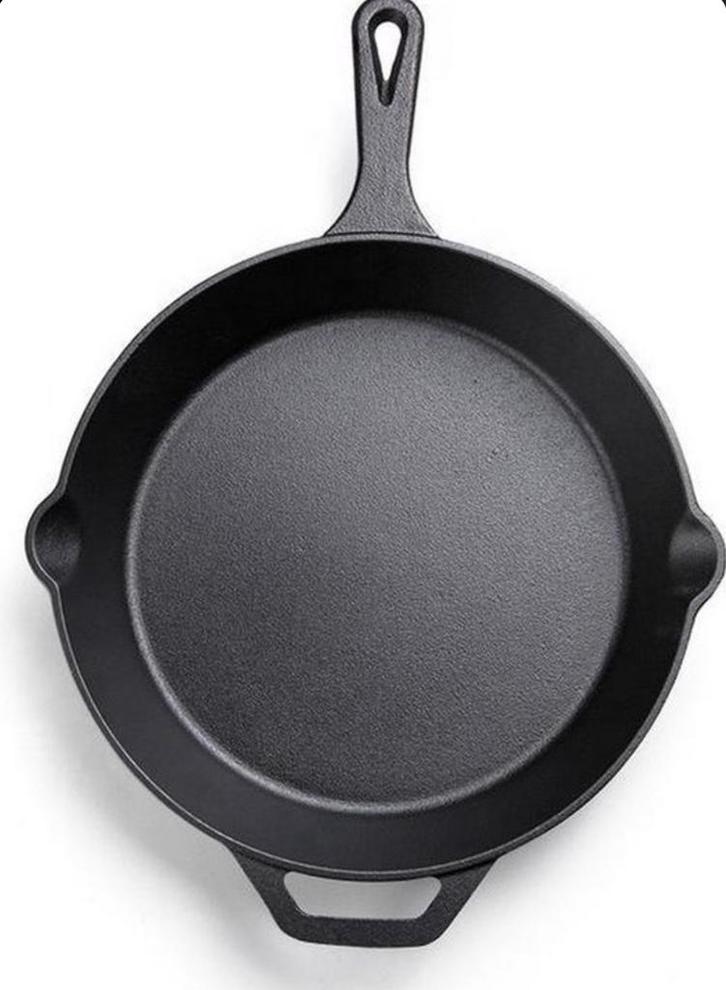 Gietijzeren koekenpan / Skillet | NIEUW !, Huis en Inrichting, Keuken | Potten en Pannen, Nieuw, Koekenpan of Braadpan, Gietijzer