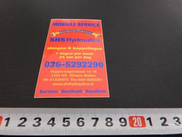 stickerAlmere Buiten Mobiele service SHS Hydraulics  beschikbaar voor biedingen