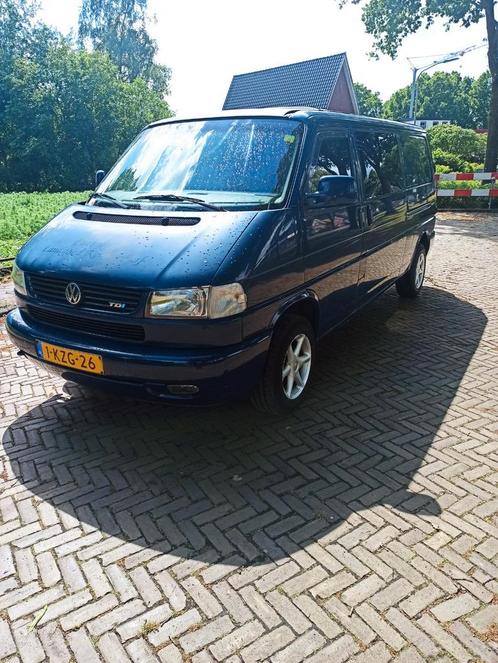 VW T4 2.5 TDi Verlengde Uitvoering Donkerblauw APK 07-2026!!, Caravans en Kamperen, Campers, Particulier, tot en met 2, Buscamper of Camperbus