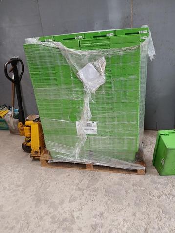 magazijnbakken stevig 50x30x21cm kleur groen beschikbaar voor biedingen