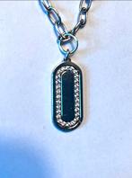 Sif Jacobs Zilveren Ketting met Zirkonia Hanger, Ophalen, Zo goed als nieuw, Zilver, Met hanger