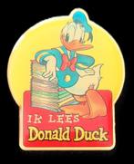 Ik lees Donald Duck pin, Verzamelen, Speldjes, Pins en Buttons, Verzenden, Nieuw, Figuurtje, Speldje of Pin