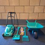 Bosch kruiwagen en grasmaaier met tuingereedschap, Kinderen en Baby's, Speelgoed | Buiten | Los speelgoed, Ophalen, Zo goed als nieuw