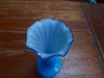 Sierlijk vintage opaline vaasje in blauw, Ophalen of Verzenden