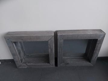 Grijze houten spiegels Nieuw! beschikbaar voor biedingen