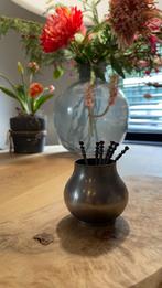 Tinnen Lepeltjes in tinnen beker, Antiek en Kunst, Ophalen of Verzenden