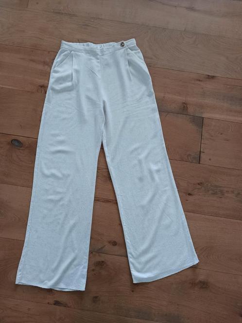 Elenza wijdvallende broek, maat M, Kleding | Dames, Broeken en Pantalons, Nieuw, Maat 38/40 (M), Wit, Ophalen of Verzenden