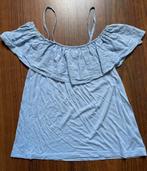 Off shoulder topje blauw, S, Kleding | Dames, Tops, Blauw, Ophalen of Verzenden, Zo goed als nieuw, Maat 36 (S)
