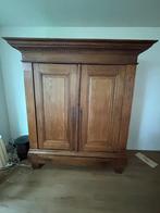 Antieke houten servieskast/linnenkast, Huis en Inrichting, Kasten | Kledingkasten, 150 tot 200 cm, 150 tot 200 cm, Met deur(en)