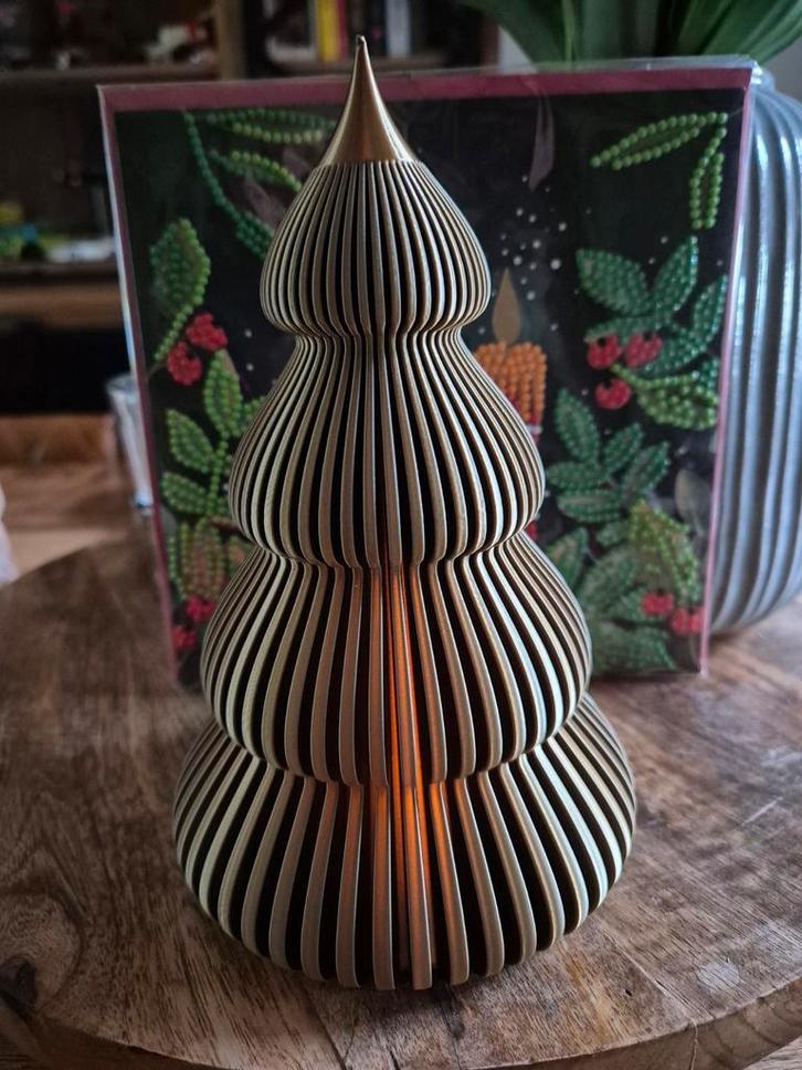 3D Geprinte Kerstboom met Theelichtje, Antiek en Kunst, Antiek | Woonaccessoires, Ophalen of Verzenden