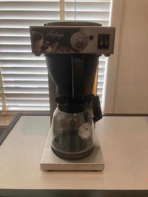 RVS Koffiezetapparaat Excelso Alex Meijer, Witgoed en Apparatuur, Koffiezetapparaten, Zo goed als nieuw, Gemalen koffie, Koffiemachine