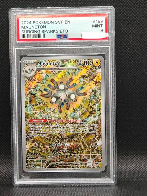PSA 9 MINT Magnetron promo 159, Hobby en Vrije tijd, Verzamelkaartspellen | Pokémon, Zo goed als nieuw, Losse kaart, Ophalen