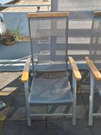 Tuinset: Tafel + 4 standenstoelen, Tuin en Terras, Tuinsets en Loungesets, Ophalen, 4 zitplaatsen, Gebruikt, Aluminium