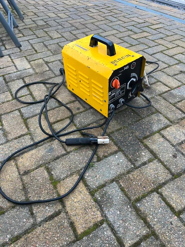 Bergin lasapparaat type 145 220v, Doe-het-zelf en Verbouw, Gereedschap | Lasapparaten, Gebruikt, Elektroden, 150 tot 250 ampère