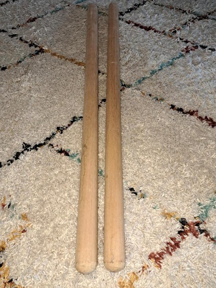 Beuken Trapleuning Rond 100cm, Doe-het-zelf en Verbouw, Hout en Planken, Nieuw, Ophalen