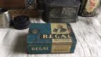 Oud sigarenblik Regal Deliaantjes, Verzamelen, Ophalen of Verzenden, Gebruikt, Tabaksdoos of Verpakking