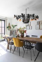 Iconische Eiken Houten tafel, Ophalen, Eikenhout, 200 cm of meer, 50 tot 100 cm