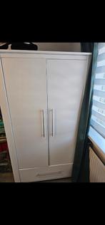 Witte Kledingkast met Deuren en Lade, Ophalen, 50 tot 75 cm, 150 tot 200 cm