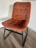 4 stoelen ribstof terra kleur, Huis en Inrichting, Ophalen, Overige kleuren, Zo goed als nieuw, Vier