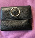 Gianni Versace Zwarte portemonnee met logo, Overige merken, Gebruikt, Zwart, Ophalen of Verzenden