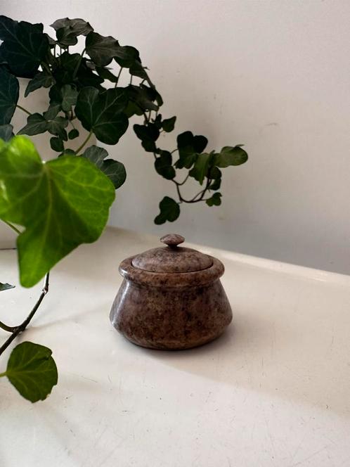 Vintage onyx bewaardoosje, Antiek en Kunst, Curiosa en Brocante, Ophalen of Verzenden