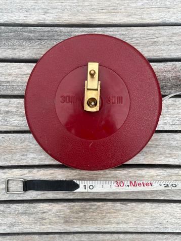Vintage meetlint: Beste lederkapsel glasfaserband 30m beschikbaar voor biedingen