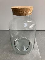 Planten terrarium pot - glazen pot - kurk, Ophalen, Zo goed als nieuw