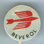 Beverol motoroil blik speldje ( G_050 ), Verzenden, Zo goed als nieuw, Transport, Speldje of Pin