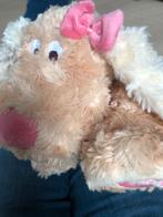 Anna Club plush superzacht crème hond knuffel roze strik, Ophalen of Verzenden, Zo goed als nieuw, Overige typen