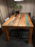 Stoere Sloophouten Tafel - 100x200 cm, Ophalen, Gebruikt, 50 tot 100 cm, Vijf personen of meer