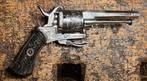 Antieke 19e-eeuwse Pinfire Revolver 7mm (Lefaucheux-type), Verzenden