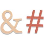 sizzix   Ampersand & Hashtag die, Nieuw, Sizzix, Frame of Mal, Verzenden