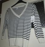 Mooi off white donkerblauw gestreept H&M truitje xs nieuw!, H&M, Verzenden, Wit, Nieuw