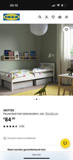 Peuterbed Inclusief matras, Kinderen en Baby's, Kinderkamer | Bedden, Gebruikt, 70 tot 85 cm, Matras, 140 tot 160 cm