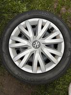 Stalen set Volkswagen velgen met winterbanden, Ophalen, Gebruikt, 16 inch, Banden en Velgen