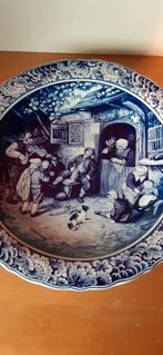 Delftsblauw wandbord van a.v.ostade, Antiek en Kunst, Antiek | Wandborden en Tegels, Ophalen