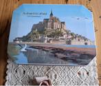 Achthoekig Frans blik, Le Mont Saint Michel , Normandië, Verzamelen, Blikken, Ophalen of Verzenden, Gebruikt, Koek(jes), Overige merken