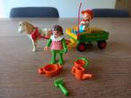 Playmobil Ponywagen met kinderen - 3713 COMPLEET, Ophalen of Verzenden, Gebruikt, Complete set