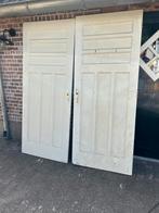 Set Oude Houten Deuren, Doe-het-zelf en Verbouw, Deuren en Horren, Ophalen, Gebruikt, 80 tot 100 cm, Buitendeur
