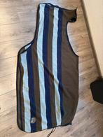 HKM Uitrijdeken Blauw/Steengrijs/Olijfgroen 165/215, Ophalen of Verzenden, Zo goed als nieuw, Deken