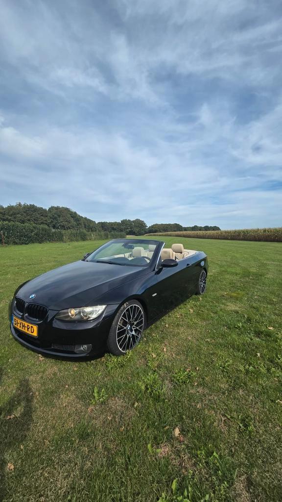 BMW 3-Serie 2.0 I 320 Cabrio AUT 2007 Zwart, Auto's, BMW, Particulier, 3-Serie, ABS, Airbags, Airconditioning, Bluetooth, Boordcomputer